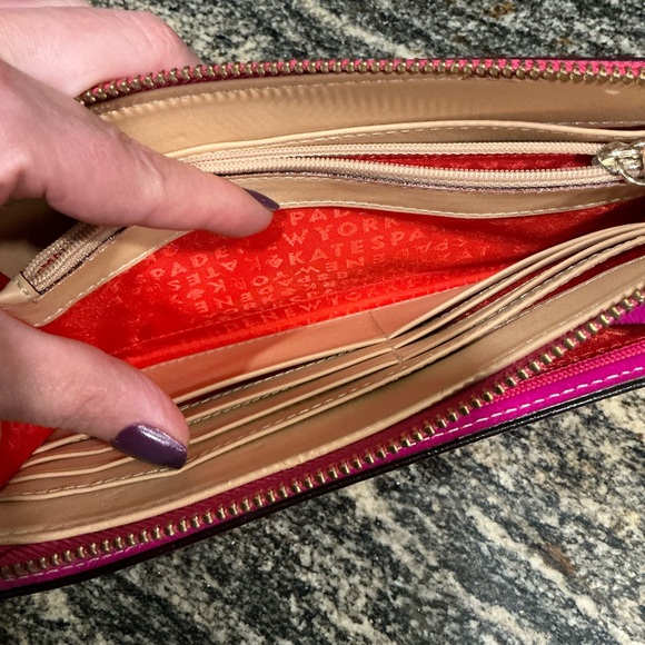 ✨💎BEAUTIFUL💎✨KATE SPADE PEBBLED LEATHER LARGE WRISTLET W/DUSTY&GIFT! - Picture 10 of 12